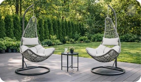 bujaki ogrodowe HIPPER. LIVORNO tworzą strefę relaksu na tarasie